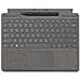 Custodia con Tastiera per Surface Pro 8 Cover in Alcantara con Surface Slim Pen 2 Platino (Layout Italiano) - Foto miniatura 1