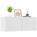 Mobili Porta Tv Bianchi 2 Pz 80x30x30 Cm In Legno Multistrato - Foto miniatura 4
