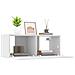 Mobili Porta Tv Bianchi 2 Pz 80x30x30 Cm In Legno Multistrato - Foto miniatura 5