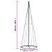Albero Di Natale A Cono Blu 732 Led 160x500 Cm - Foto miniatura 5