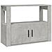 Credenza Grigio Cemento 80x30x60 cm in Legno Multistrato - Foto miniatura 2