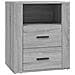 Comodino Grigio Sonoma 50x36x60 Cm In Legno Multistrato - Foto miniatura 2