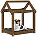 Cuccia per Cani Miele 61x50x70 cm in Legno Massello di Pino - Foto miniatura 4