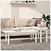 Set Tavolini Da Salotto 2 Pz Bianco In Legno Massello Di Pino - Foto miniatura 1