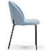 Set Di 2 Sedie Da Pranzo Kenia Imbottite Blu, 43 X 47 X 78,5 Cm - Foto miniatura 3