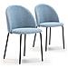 Set Di 2 Sedie Da Pranzo Kenia Imbottite Blu, 43 X 47 X 78,5 Cm - Foto miniatura 1