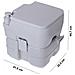Camp Wc1113 Toilette Portatile Chimico Per Adulti 20l Per Camper, Campeggio, Roulotte Wc Grigio - Foto miniatura 5