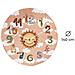 Tappeto Arredo E Gioco Antiscivolo Per Cameretta Bambini Disegno Orologio Rotondo 140 Rosa Antico - Foto miniatura 4