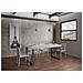 Tavolo Allungabile 90x130/390 Cm Tecno Premium Telaio Antracite - Bianco Frassino - Foto miniatura 4