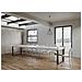 Tavolo Allungabile 90x130/390 Cm Tecno Premium Telaio Antracite - Bianco Frassino - Foto miniatura 5