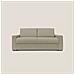 Nixon Divano letto matrimoniale con materasso 20 cm in tessuto impermeabile T03 220 cm (mat. 160x197) marrone - Foto miniatura 2
