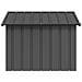 Casetta per Cani Antracite 116,5x103x81,5 cm Acciaio Zincato - Foto miniatura 3