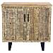 Mobile Credenza Da Interno In Legno E Metallo A 2 Ante E 2 Ripiani Linea Classic - Foto miniatura 3