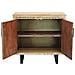 Mobile Credenza Da Interno In Legno E Metallo A 2 Ante E 2 Ripiani Linea Classic - Foto miniatura 4