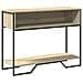Tavolo Consolle Rovere Sonoma 100x35x74,5 Cm In Truciolato - Foto miniatura 2