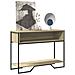 Tavolo Consolle Rovere Sonoma 100x35x74,5 Cm In Truciolato - Foto miniatura 1