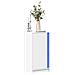Credenza Con Led Bianca 42,5x34x85 Cm In Legno Multistrato - Foto miniatura 1