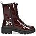 Booties Low Heels Bordeaux Stivaletti Pelle Scarpe Donna Rosso Eu 37, 25208-25 541 - Foto miniatura 3