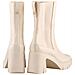 Discovery Booties Stivaletti Pelle Scarpe Donna Beige Eu 36, 4-105500 1600 - Foto miniatura 3