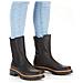Black Casual Closed Ladies Mid Height Boots Stivaletti Pelle Sintetica Scarpe Donna Nero Eu 38, 72683-00 - Foto miniatura 2