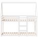 Letto a Castello con Tetto Bianco 90x200 cm in Legno di Pino - Foto miniatura 7
