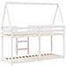 Letto a Castello con Tetto Bianco 90x200 cm in Legno di Pino - Foto miniatura 9