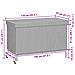 Contenitore da Giardino con Ruote Nero 110x55x73 cm Polyrattan - Foto miniatura 4