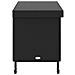 Contenitore da Giardino con Ruote Nero 110x55x73 cm Polyrattan - Foto miniatura 9