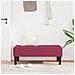 panchina Rosso Vino 113x57x39 cm in velluto - Foto miniatura 3