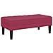 panchina Rosso Vino 113x57x39 cm in velluto - Foto miniatura 6