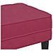 panchina Rosso Vino 113x57x39 cm in velluto - Foto miniatura 7