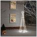 Lusso Casadino -  Albero Di Natale A Cono Bianco Caldo 108 Led 70x180 Cm - Foto miniatura 8