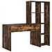 Scrivania Rovere fumo 138.5 x 55 x 143 cm Legno multistrato - Foto miniatura 6
