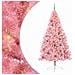 Albero di Natale con luci a corde decorative Rosa 240 cm PVC - Foto miniatura 1