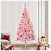 Albero di Natale con luci a corde decorative Rosa 240 cm PVC - Foto miniatura 2