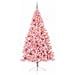 Albero di Natale con luci a corde decorative Rosa 240 cm PVC - Foto miniatura 3