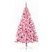 Albero di Natale con luci a corde decorative Rosa 240 cm PVC - Foto miniatura 5