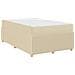 Struttura letto con materasso Crema 120 x 190 cm Tessuto - Foto miniatura 1