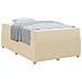 Struttura letto con materasso Crema 120 x 190 cm Tessuto - Foto miniatura 3