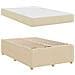 Struttura letto con materasso Crema 120 x 190 cm Tessuto - Foto miniatura 6