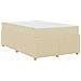 Struttura letto con materasso Crema 120 x 190 cm Tessuto - Foto miniatura 9