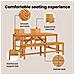 Set da Pranzo per Giardino 4 pcs Marrone 150 x 90 x 74 cm - Foto miniatura 4