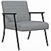 poltrona Grigio chiaro 59 x 75 x 78 cm Tessuto - Foto miniatura 1
