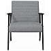 poltrona Grigio chiaro 59 x 75 x 78 cm Tessuto - Foto miniatura 4