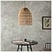 Plafoniera In Rattan Marrone 40x40x50h Cm - Foto miniatura 2
