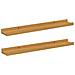 Scaffale da parete 2 pcs Beige 60 x 9 x 3 cm Legno multistrato - Foto miniatura 1