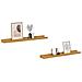 Scaffale da parete 2 pcs Beige 60 x 9 x 3 cm Legno multistrato - Foto miniatura 3