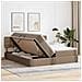 Letto con contenitore e LED con led Cappuccino 200 x 200 cm - Foto miniatura 4
