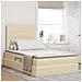 Letto con contenitore e materasso Crema 120 x 190 cm Tessuto - Foto miniatura 2