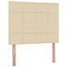 Letto con contenitore e materasso Crema 120 x 190 cm Tessuto - Foto miniatura 9